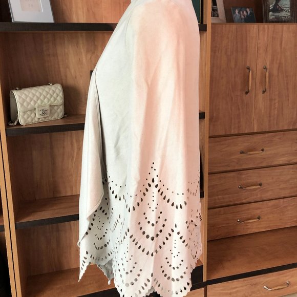 Faux Suede Open Front Jacket from Sky - Picture 5 of 6